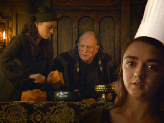 How did Arya learn to cook?