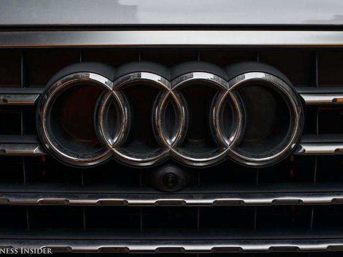 The four-ring Audi badge is prominent but not obnoxious.