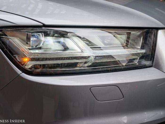 The headlights are intricately engineered but don