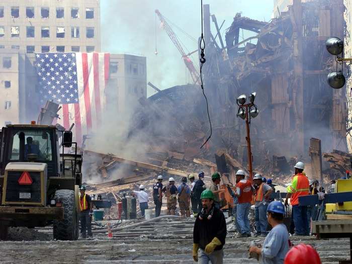 Two 110-story soaring towers were reduced to a contorted mass of smoking metal. Welders spent months cutting the steel apart so that it could be carted away.