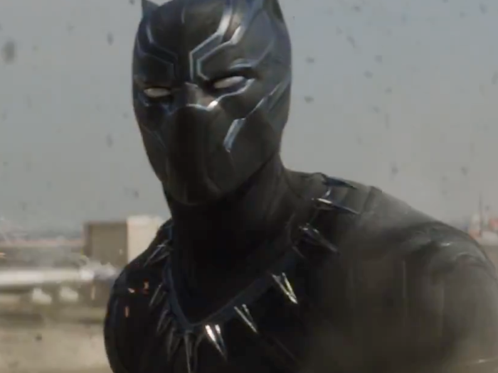 Every frame you see with Black Panther is a CG outfit.