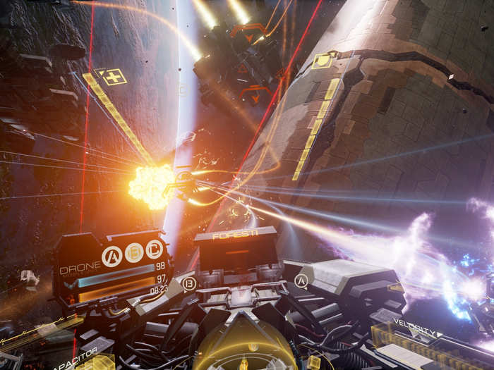 "EVE: Valkyrie" puts players in the cockpit of an agile spaceship and lets them engage in multiplayer dogfights in a variety of modes.