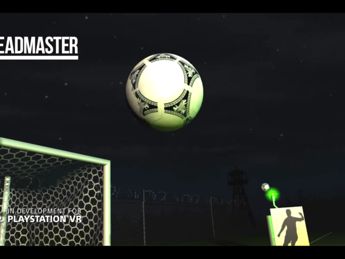 "Headmaster" tasks you with hitting soccer balls and other goofy objects with your head.