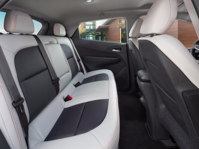 The seats are very thin, helping the car to feel more spacious on the inside.