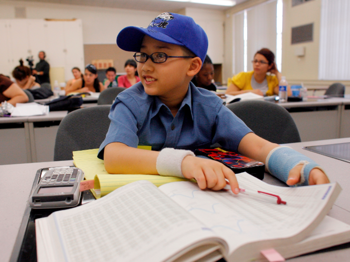 At 12, Moshe Kai Cavalin began studying math at East Los Angeles College. As of his sophomore year, the AP reported that he was maintaining an A-plus average.