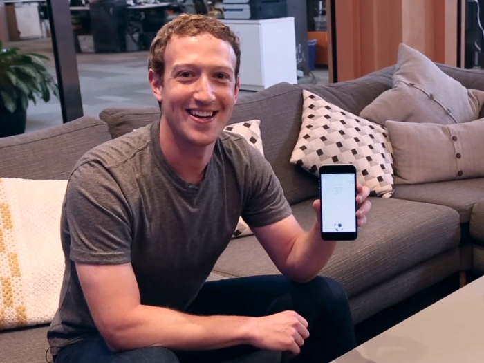 Mark Zuckerberg, unsurprisingly, starts his day on Facebook