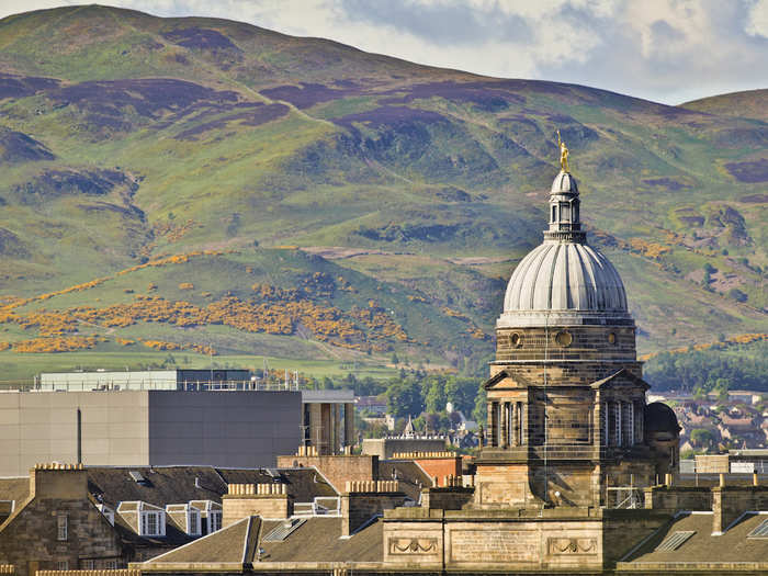 20. The University of Edinburgh has some of the best views in Scotland, which can be enjoyed best from the dome of its Old College building.