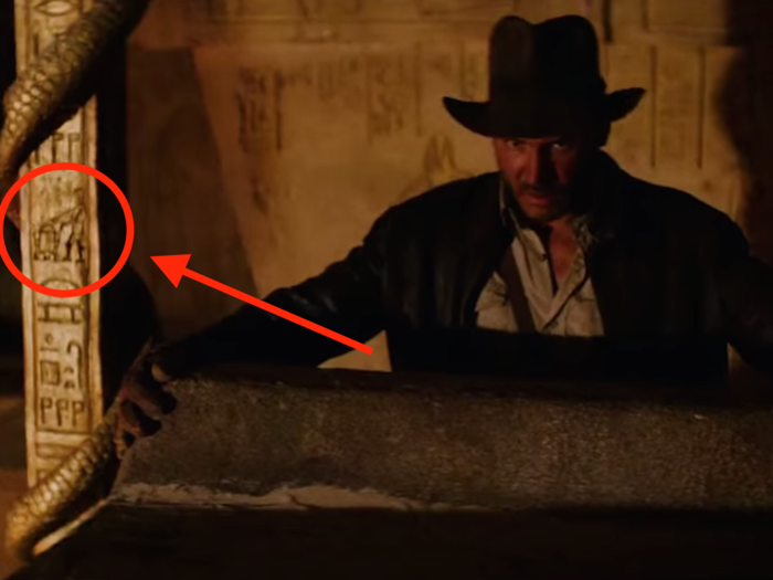 They can also be used by directors to acknowledge one another. Friends Steven Spielberg and George Lucas did this all the time. "Raiders of the Lost Ark" includes a hieroglyphic of R2-D2 and C-3PO from "Star Wars."