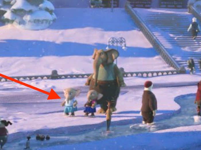 Disney animated films often have character crossover Easter eggs. Did you spot the elephants wearing Elsa and Anna costumes from "Frozen" in the 2016 movie "Zootopia"?