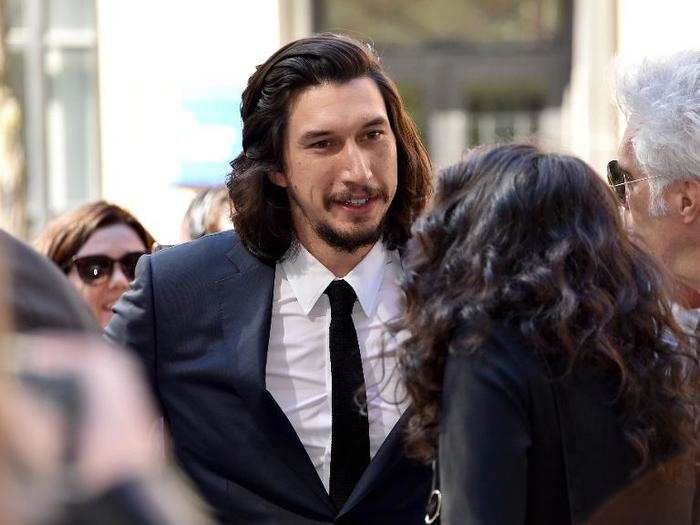 Some familiar faces from the "Star Wars" saga made it up north too, like Adam Driver.