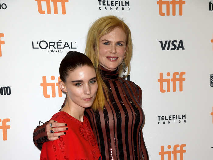 Rooney Mara and Nicole Kidman buddied up at the premiere of "Lion."