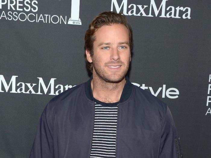 Armie Hammer was busy with three movies at the festival, "Nocturnal Animals," the shoot-