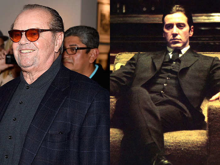 Jack Nicholson turned down the role Michael Corleone in "The Godfather."