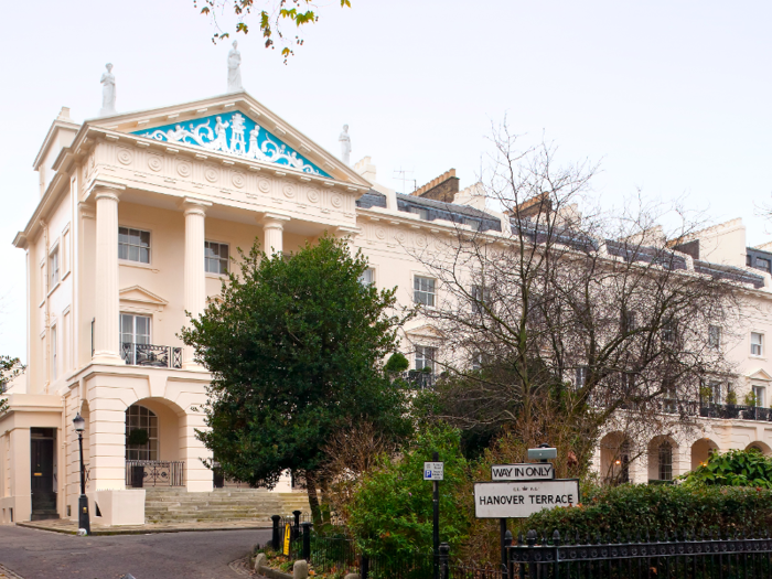 It is also home to several historic streets, where properties can cost tens of millions of pounds. One of these is Hanover Terrace, which was designed by the celebrated architect John Nash in 1822.