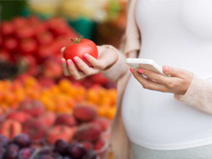 Babies can taste and smell the food mom eats in the womb.