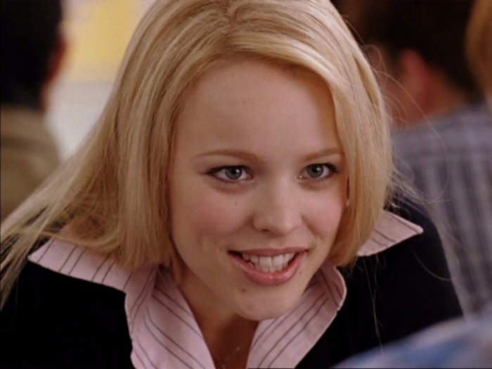 Rachel McAdams ruled the Plastics as queen bee Regina George in "Mean Girls."