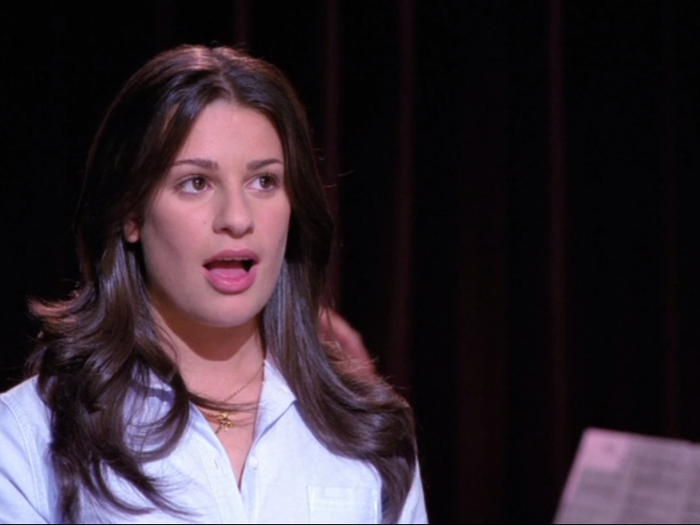 Lea Michele played the spunky and somewhat obnoxious high schooler Rachel Berry in "Glee."