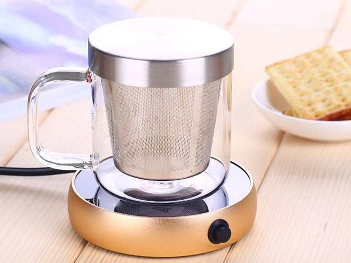 A device that keeps your coffee warm at your desk.