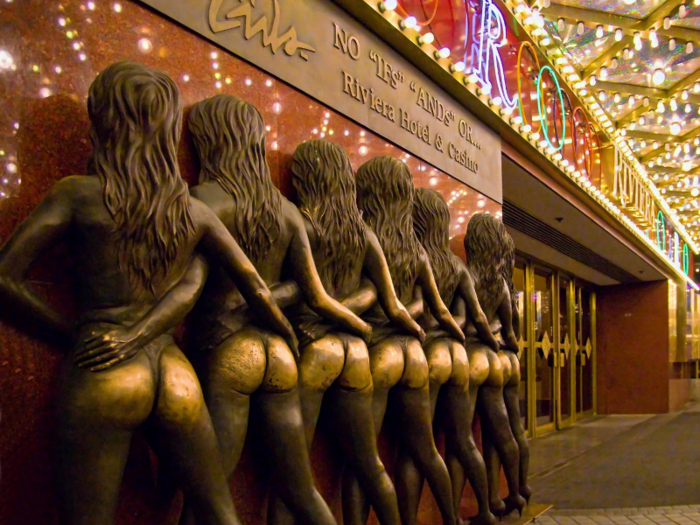 Touching the backsides of the statue outside the Riviera Hotel and Casino in Las Vegas is said to set the betting odds in your favor.