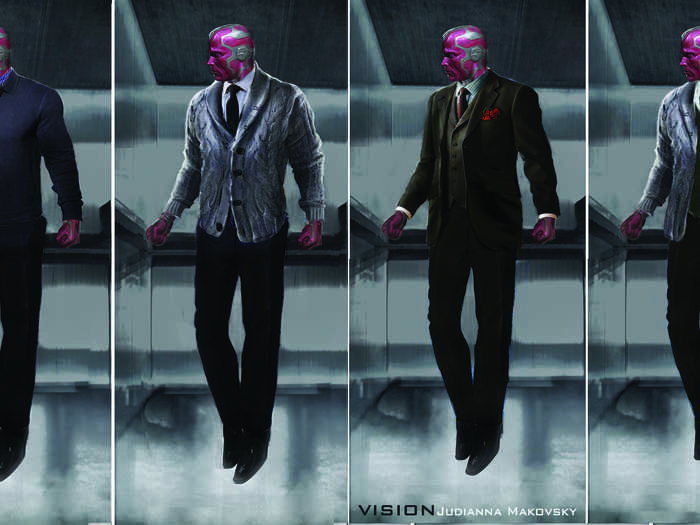 Could you have seen Vision in some of these three-piece suits?