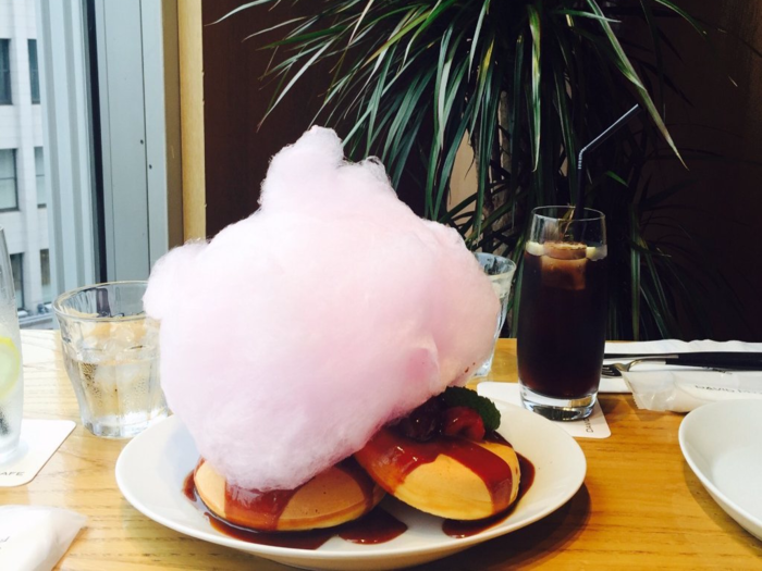 Cotton candy pancakes, David Myers Cafe