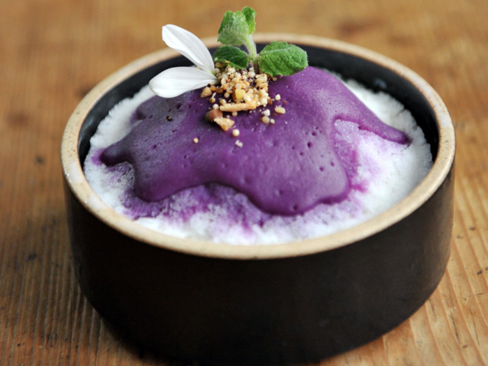 Purple bingsu, Cafe Bora