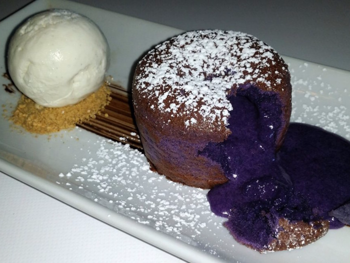 Purple lava cake, Ganache Patisserie and Cafe by Nicol