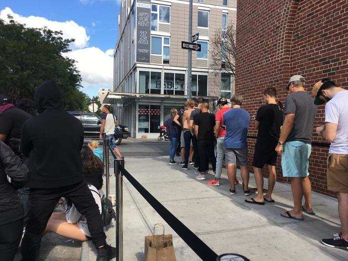 The Apple store manager came over and explained that “this is how it’s been for the last two years,” and “I’m making sure we get people in from each line.” Over the next hour, I didn