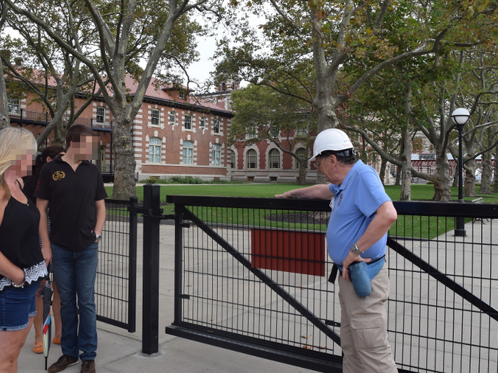 After meeting our guide, Dave, we walked through a fence with a "National Park Service employees only" sign.