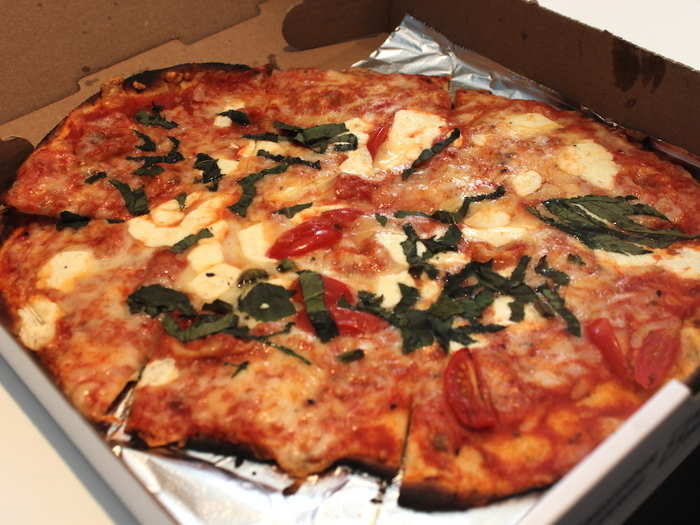 But on the fourth day, my margherita pizza from Waldy