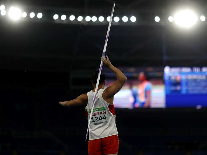 Guo Chunliang of China competes in the men