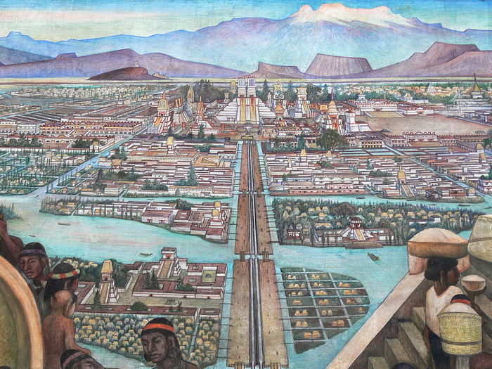 Mexico City, originally named Tenochtitlán, was founded under the Aztec Empire in 1325.