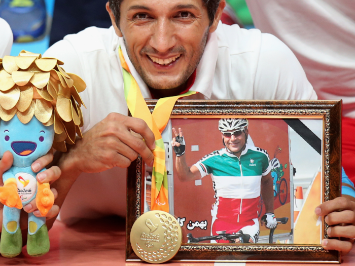 The Iranian sitting volleyball team dedicated their gold medal to a fallen teammate.