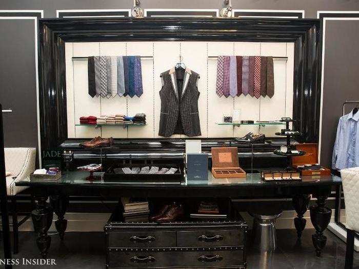 Michael Andrews Bespoke also sells matching suiting accessories.