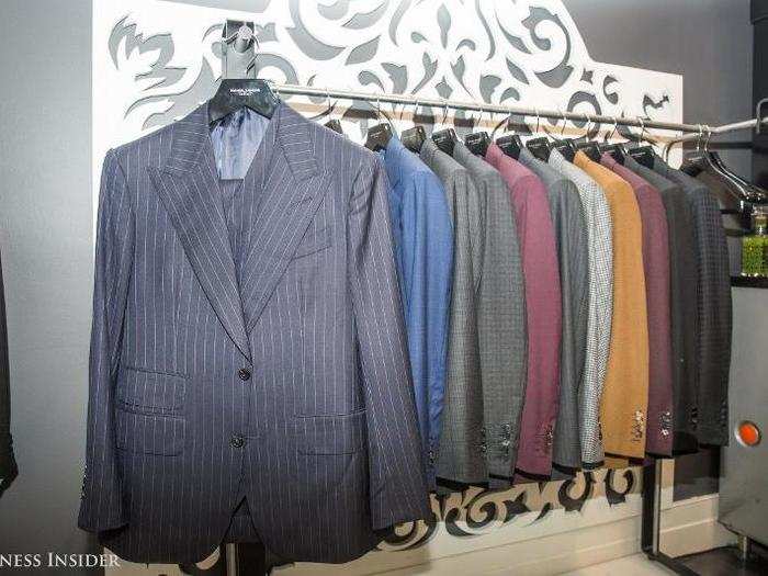 Michael Andrews Bespoke suits start at $1,795, plus a one-time fee of $1,000 for the pattern.