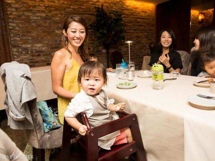 Yuko came with her 16-month-old son, Jay. "I haven