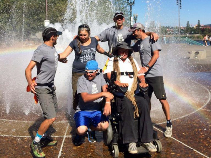 After 11 days of riding through Washington, Mackay and his crew arrived at Tom McCall Park in Portland, Oregon.