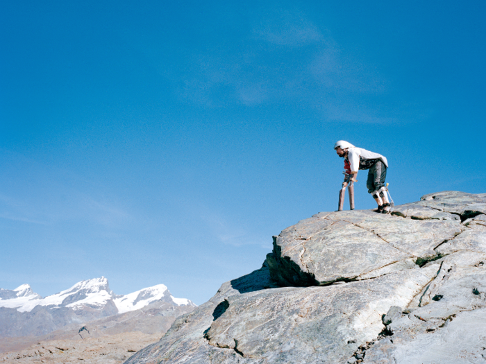 After six days, Thwaites completed his journey across the Alps as a goat, but he says that he