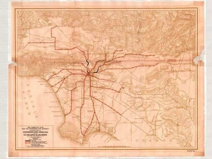 LA almost had a full subway and elevated transit system.