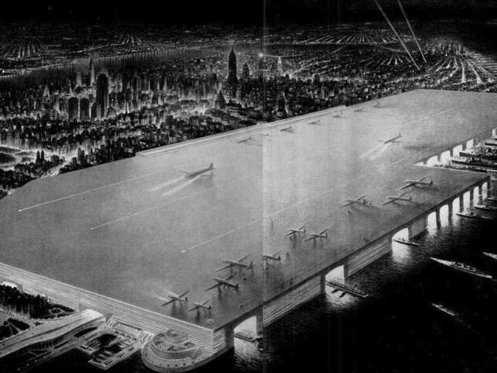 Manhattan could have had a huge airport runway from 24th to 71st Street.
