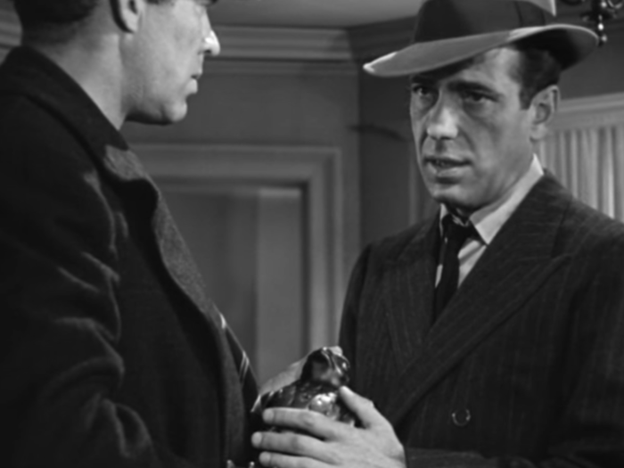 "The Maltese Falcon," which was released in 1941, is the defining film noir of its time.