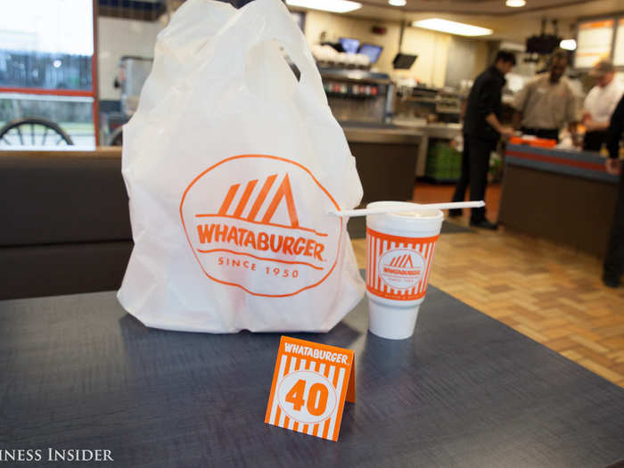 Southern hospitality is alive and well inside a Whataburger. Even when ordering to go, you get a table number so that a friendly staff member can hand-deliver your food to you. There