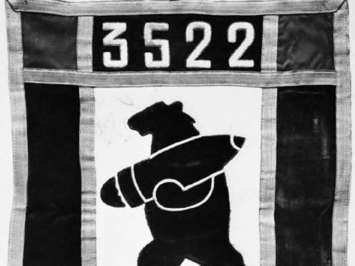 Because of his fearsome size and strength, Wojtek carried crates of munitions much easier than his human comrades. He inspired the emblem for his company.