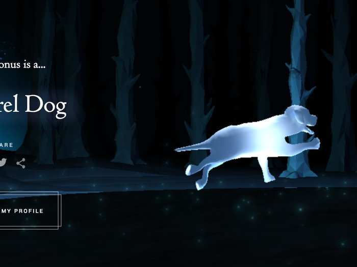 Wow. This "Mongrel Dog" Patronus is really specific.