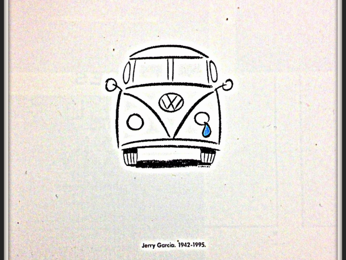 It was such a symbol of the counterculture movement, that when legendary Grateful Dead guitarist Jerry Garcia died, Volkswagen ran an advertisement of the Microbus with a single teardrop.