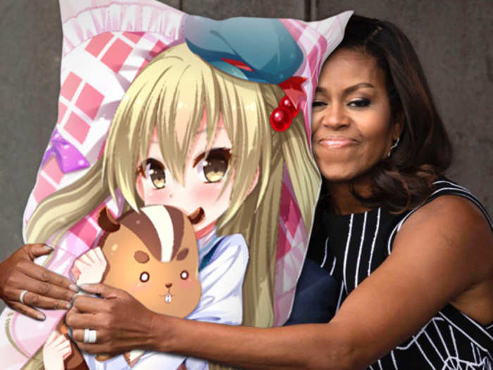 And <a href="https://www.reddit.com/r/photoshopbattles/comments/54bue2/psbattle_michelle_hugging_bush/d80y1f1"target="_blank">this one is from DrXtreme28</a>.