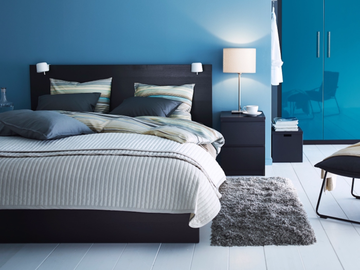 3. The Malm bed frame series streamlines the bedroom.