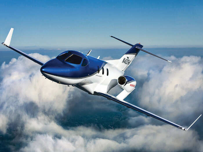 The HondaJet is rated the highest in fuel efficiency in its class, requiring just over 160 gallons of fuel for 600 nautical miles long range cruise. Other jets in its class require between 185 to 200 gallons for the same distance.