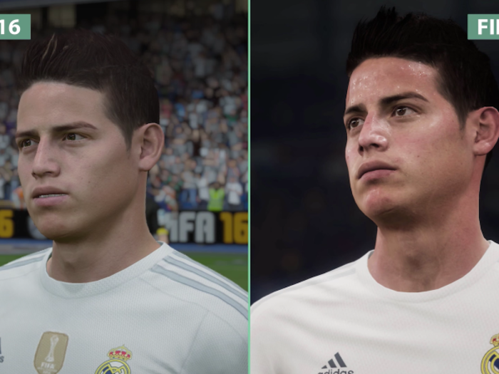 But one of the biggest graphical improvements in "FIFA 17" is the way players look. EA finally gave "FIFA" the same visual treatment it gives to its other games, like its "NBA 2K" series, where realistic player complexions and sweat is clearly visible.