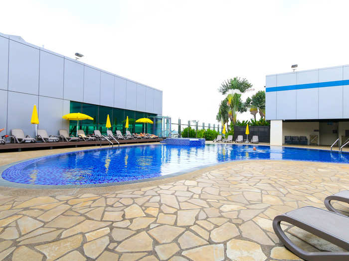  Swimming pool at an airport?